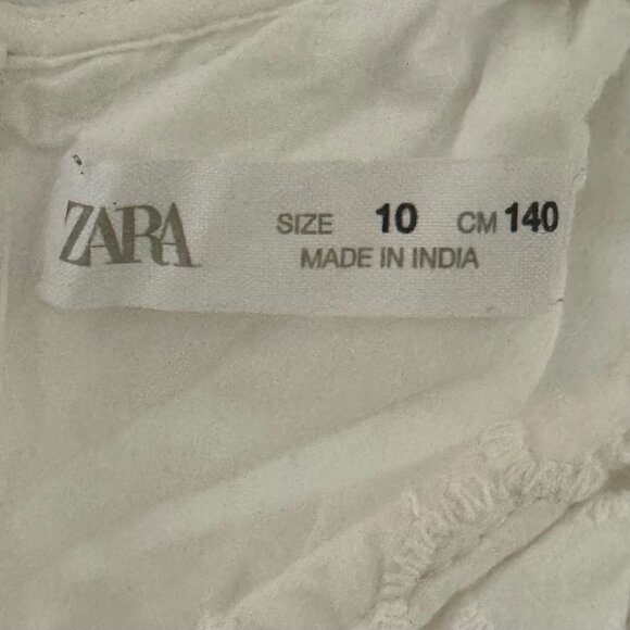 CLASSIC GIRLS ZARA WHITE EYELET ROMPER SIZE 10 LIGHT WEIGHT EUC NO STAINS LINED - Picture 14 of 14